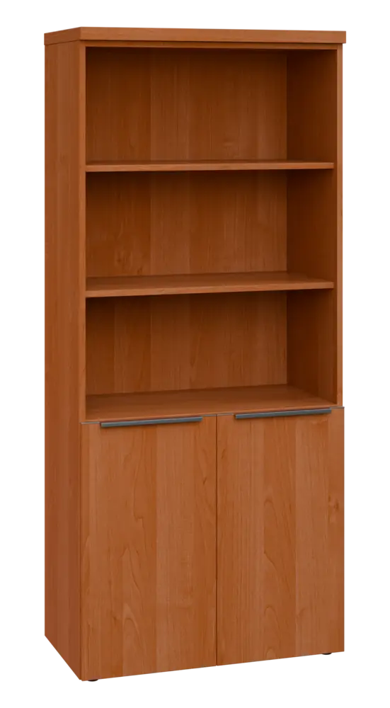 SIN 5 - 8DN3 kancelářská skříň, 2-dveřová/nika, 1820x800x400, olše jantar